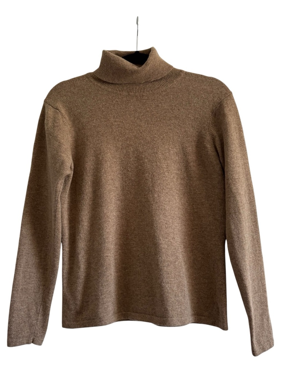 Lauren Ralph Lauren Merino Wool Cashmere Angora Camel Turtleneck Sweater M